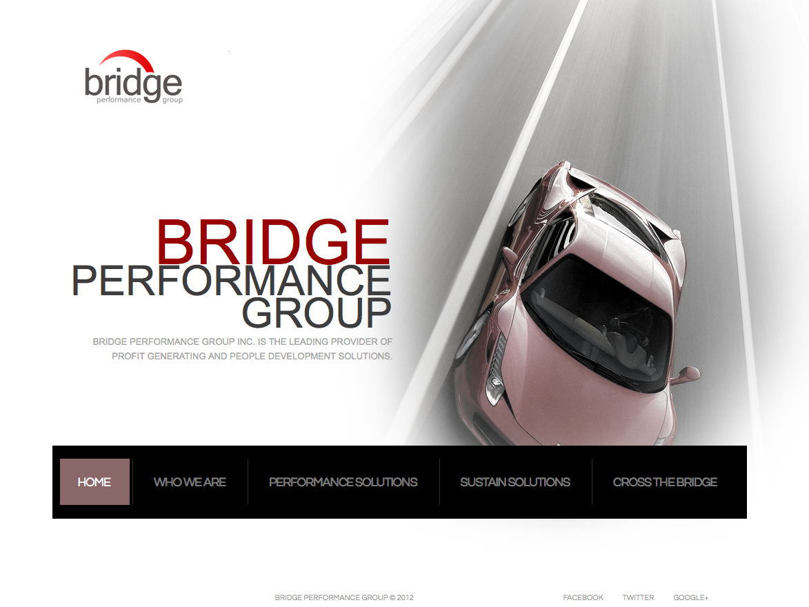 Web Design by Vector N Pixel for Bridge Performance Group Inc. | Design #1281936