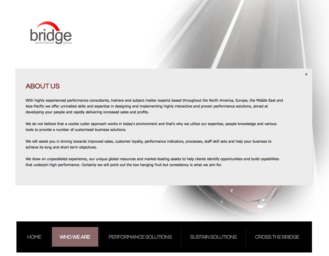 Web Design by Vector N Pixel for Bridge Performance Group Inc. | Design #1281937