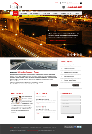 Web Design by Atom for Bridge Performance Group Inc. | Design: #1445400