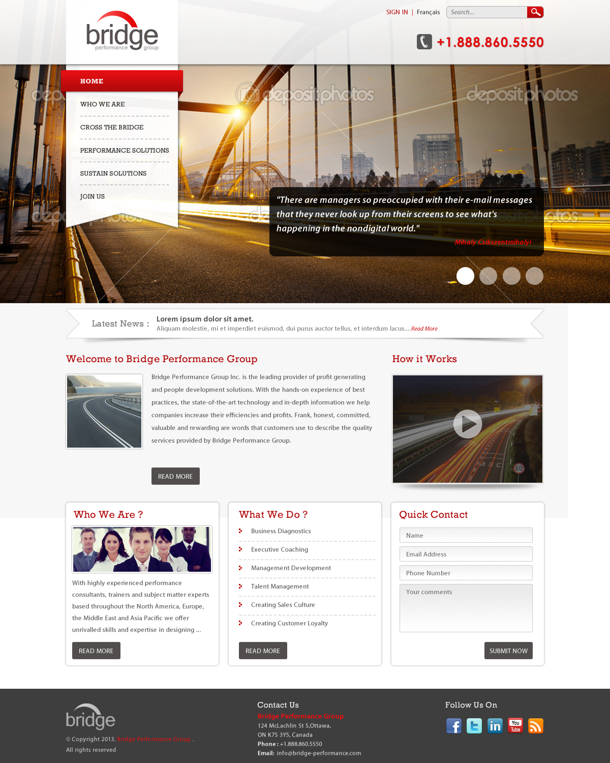 Web Design by Atom for Bridge Performance Group Inc. | Design #1593343