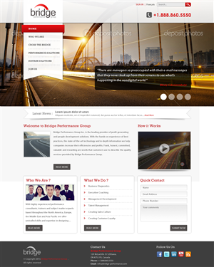 Web Design by Atom for Bridge Performance Group Inc. | Design: #1593343