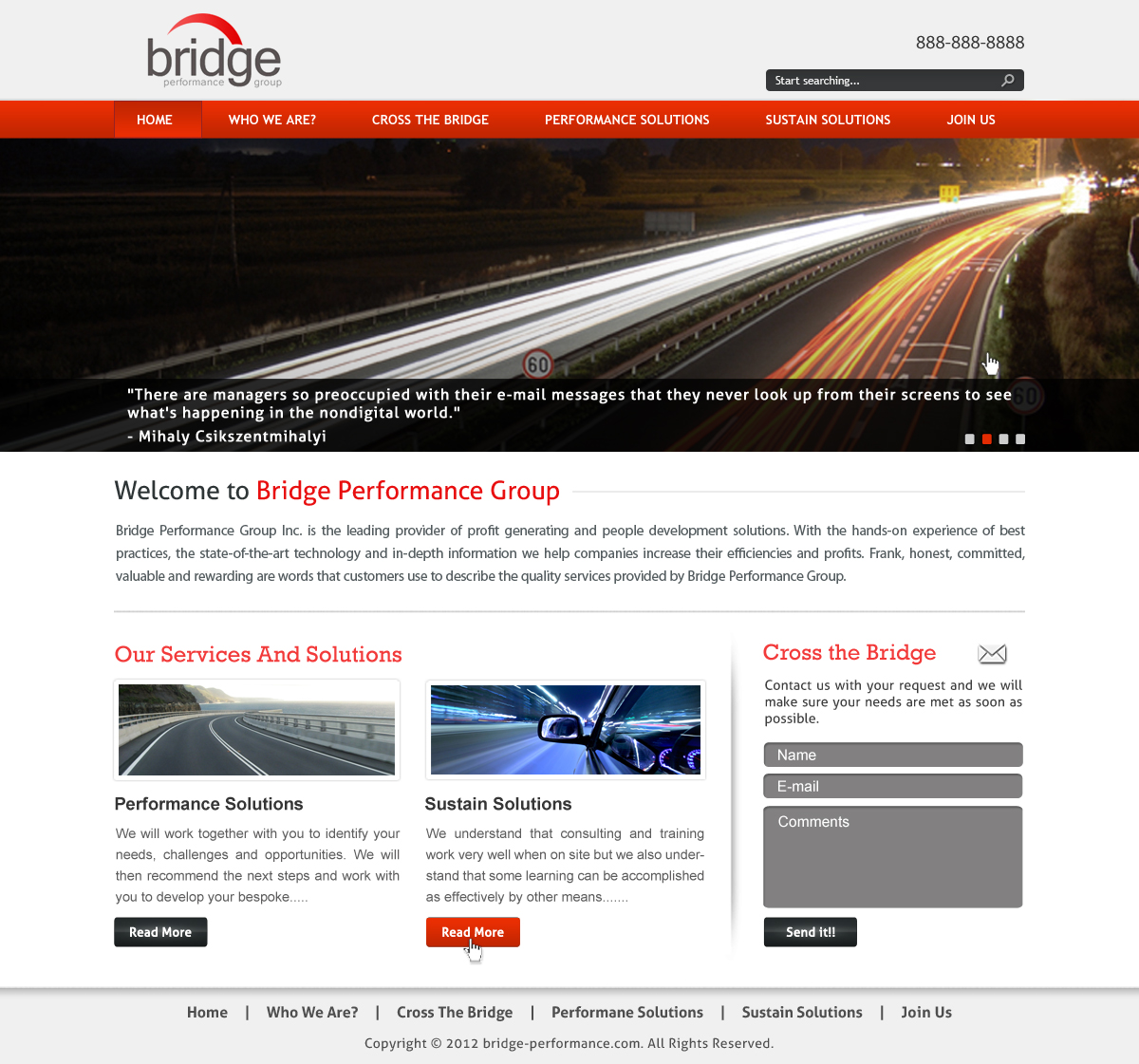 Web Design by Creative Chamber for Bridge Performance Group Inc. | Design #1296381