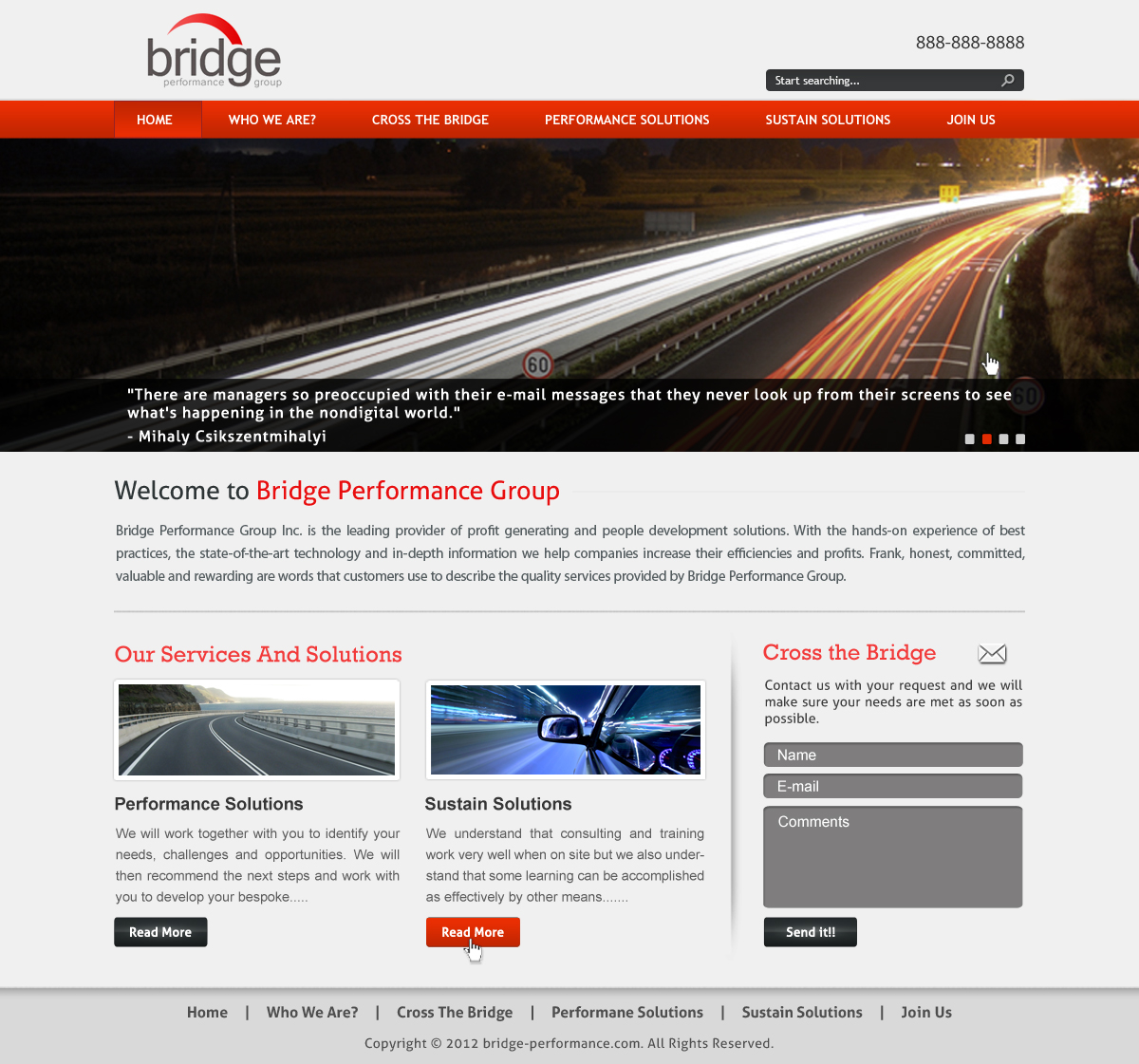 Web Design by Creative Chamber for Bridge Performance Group Inc. | Design #1296382