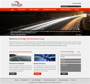 Diseño Web por Creative Chamber para Bridge Performance Group Inc. | Diseño: #1296382