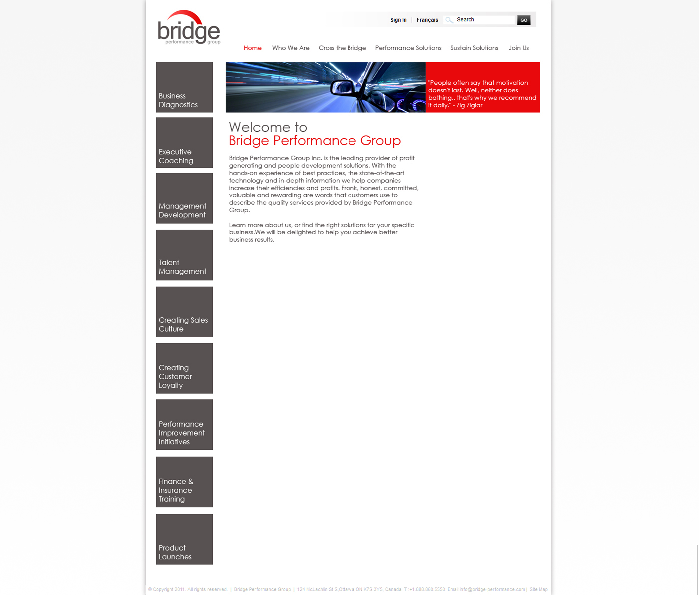 Diseño Web por Jason Vantran para Bridge Performance Group Inc. | Diseño #1287436