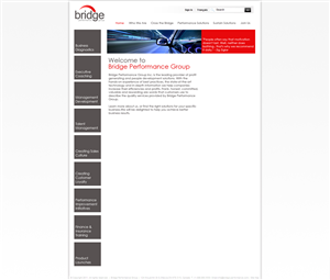 Diseño Web por Jason Vantran para Bridge Performance Group Inc. | Diseño #1287436
