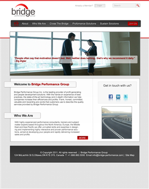 Diseño Web por MAS para Bridge Performance Group Inc. | Diseño: #1289802