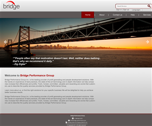 Diseño Web por MAS para Bridge Performance Group Inc. | Diseño: #1295406