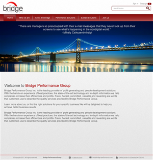 Diseño Web por MAS para Bridge Performance Group Inc. | Diseño: #1298313