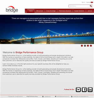 Diseño Web por MAS para Bridge Performance Group Inc. | Diseño: #1298673