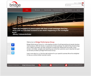 Diseño Web por MAS para Bridge Performance Group Inc. | Diseño: #1304412