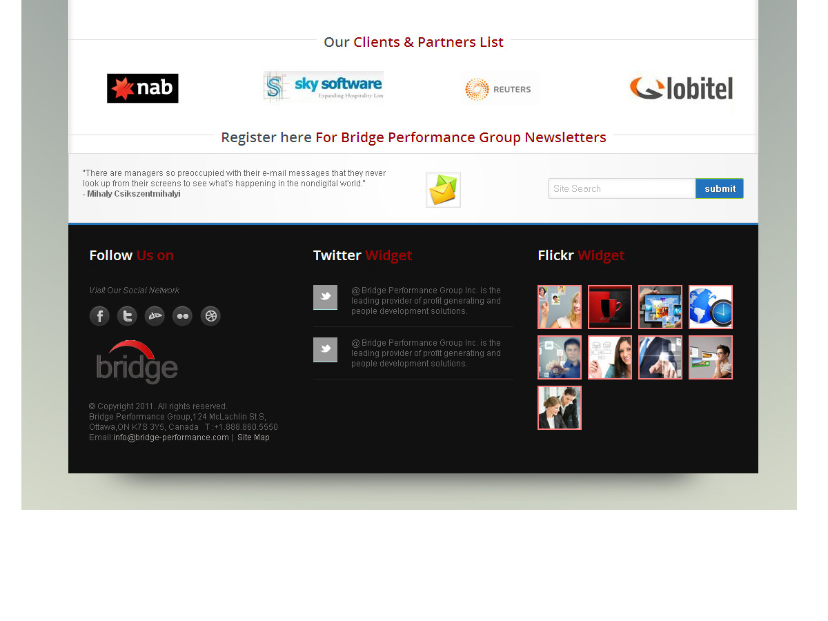 Web Design by macrodesignstudio for Bridge Performance Group Inc. | Design #1291617