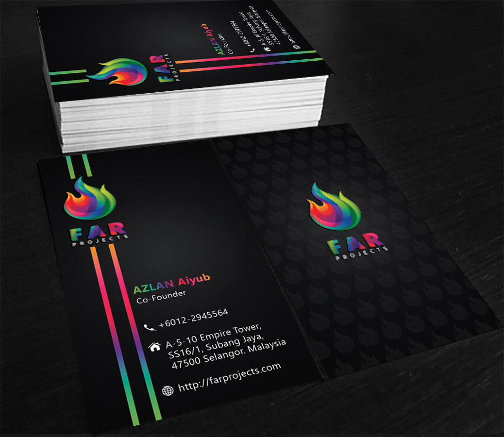 Visitenkarten-Design von Hardcore Design für F.A.R Projects SDN. BHD. | Design #4531822