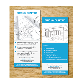 Blue Sky Drafting - Flyer Design | Flyer Design by alex989