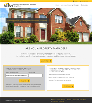 Trubal - Property Management Company Listings - PSD / uncoded only | Web Design by Da Miracle