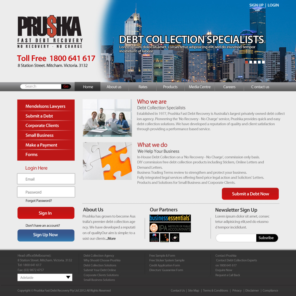 Web Design by G & M for this project | Design #1286569