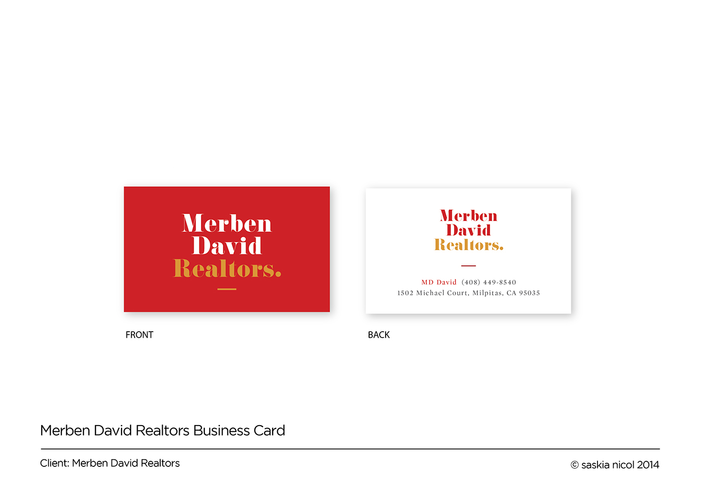 Business Card Design by saskia for this project | Design #4535704