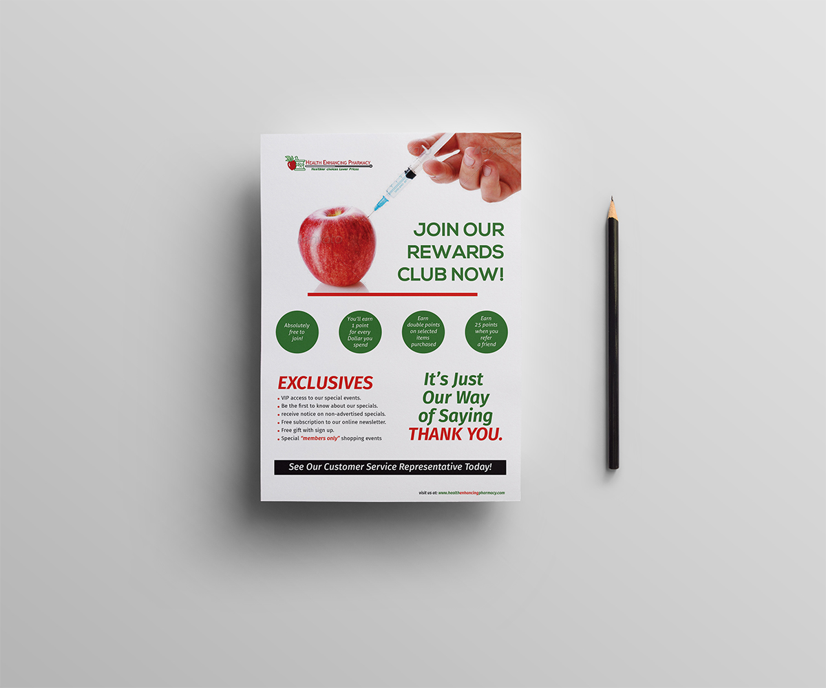 Flyer-Design von Owtee-TheDreamer. für Health Enhancing Pharmacy | Design #4508129