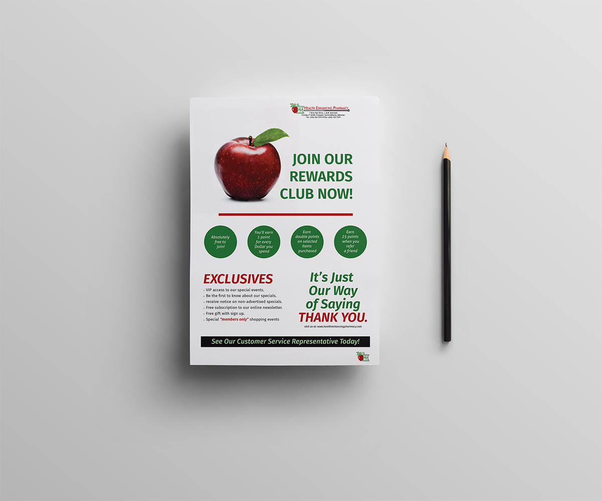 Flyer Design by Owtee-TheDreamer. for Health Enhancing Pharmacy | Design #4511354