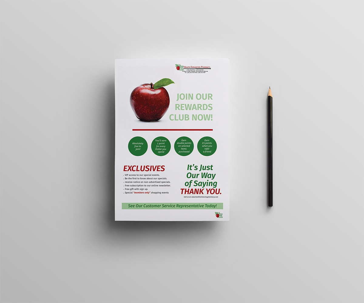 Flyer Design by Owtee-TheDreamer. for Health Enhancing Pharmacy | Design #4512200