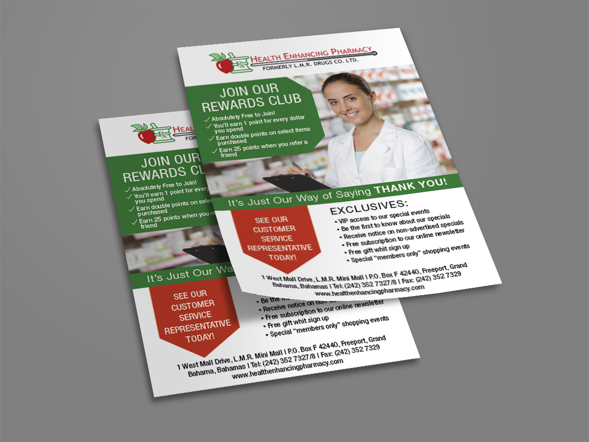 Flyer Design by romy for Health Enhancing Pharmacy | Design #4519018