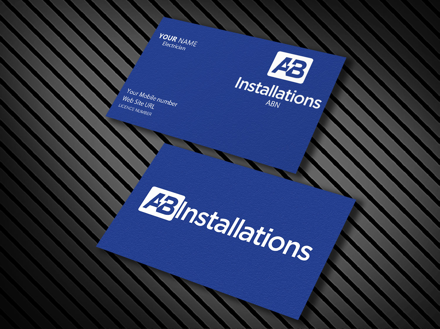 Visitenkarten-Design von Pixi Dust für AB Installations | Design #4509415