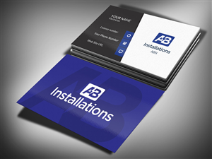 Business Card Design by Pixi Dust for AB Installations | Design: #4509750