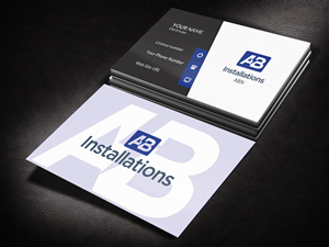 Business Card Design by Pixi Dust for AB Installations | Design: #4509756