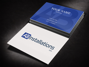 Business Card Design by Pixi Dust for AB Installations | Design: #4509761