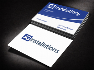 Business Card Design by Pixi Dust for AB Installations | Design: #4509771