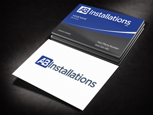 Business Card Design by Pixi Dust for AB Installations | Design: #4509779