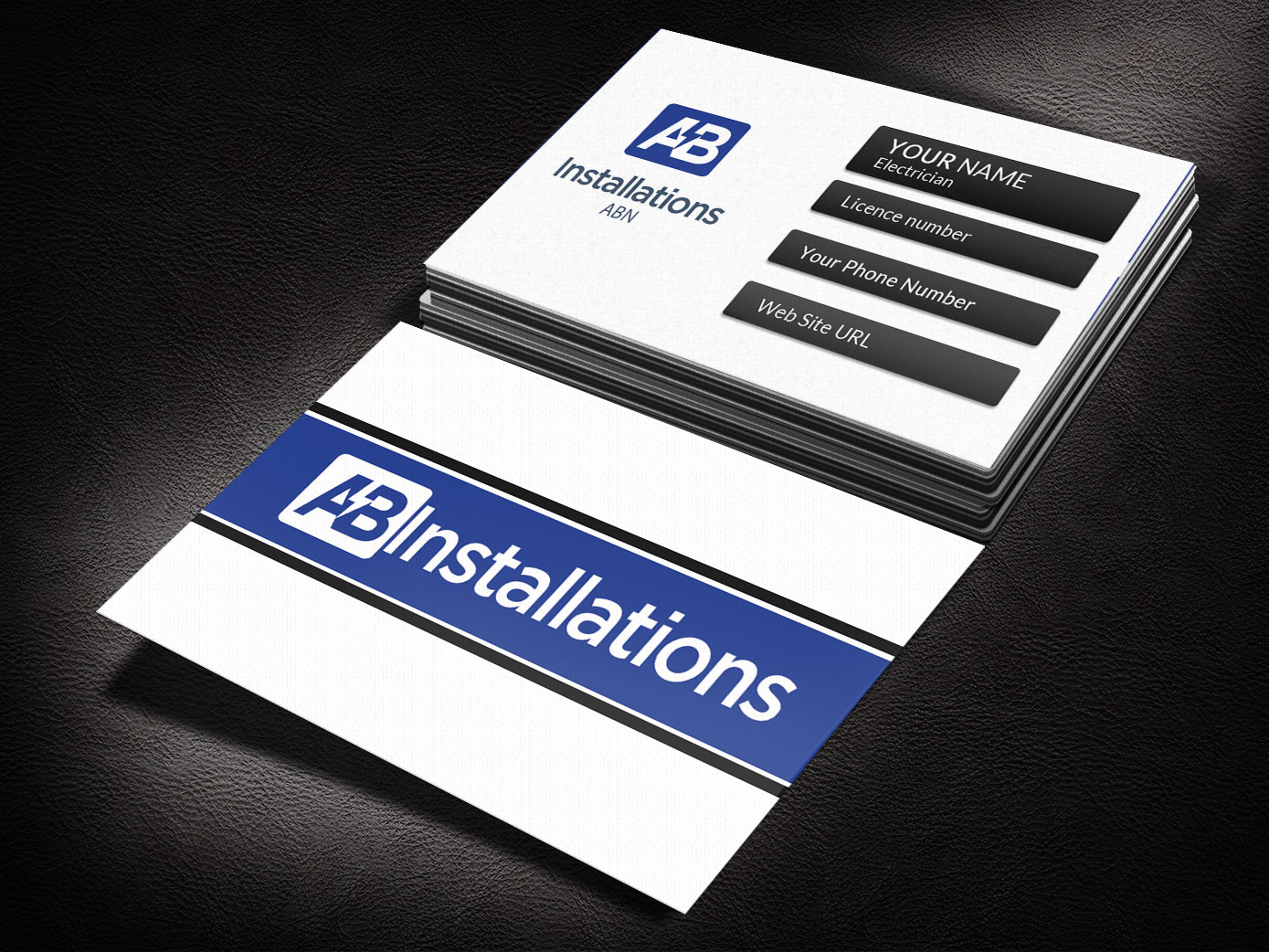 Visitenkarten-Design von Pixi Dust für AB Installations | Design #4509789