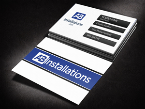 Business Card Design by Pixi Dust for AB Installations | Design: #4509789