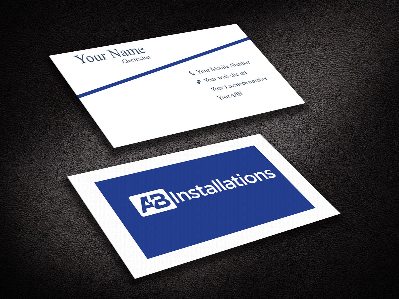 Business Card Design by Pixi Dust for AB Installations | Design #4509972