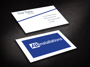Business Card Design by Pixi Dust for AB Installations | Design: #4509972