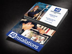 Business Card Design by Pixi Dust for AB Installations | Design: #4510139