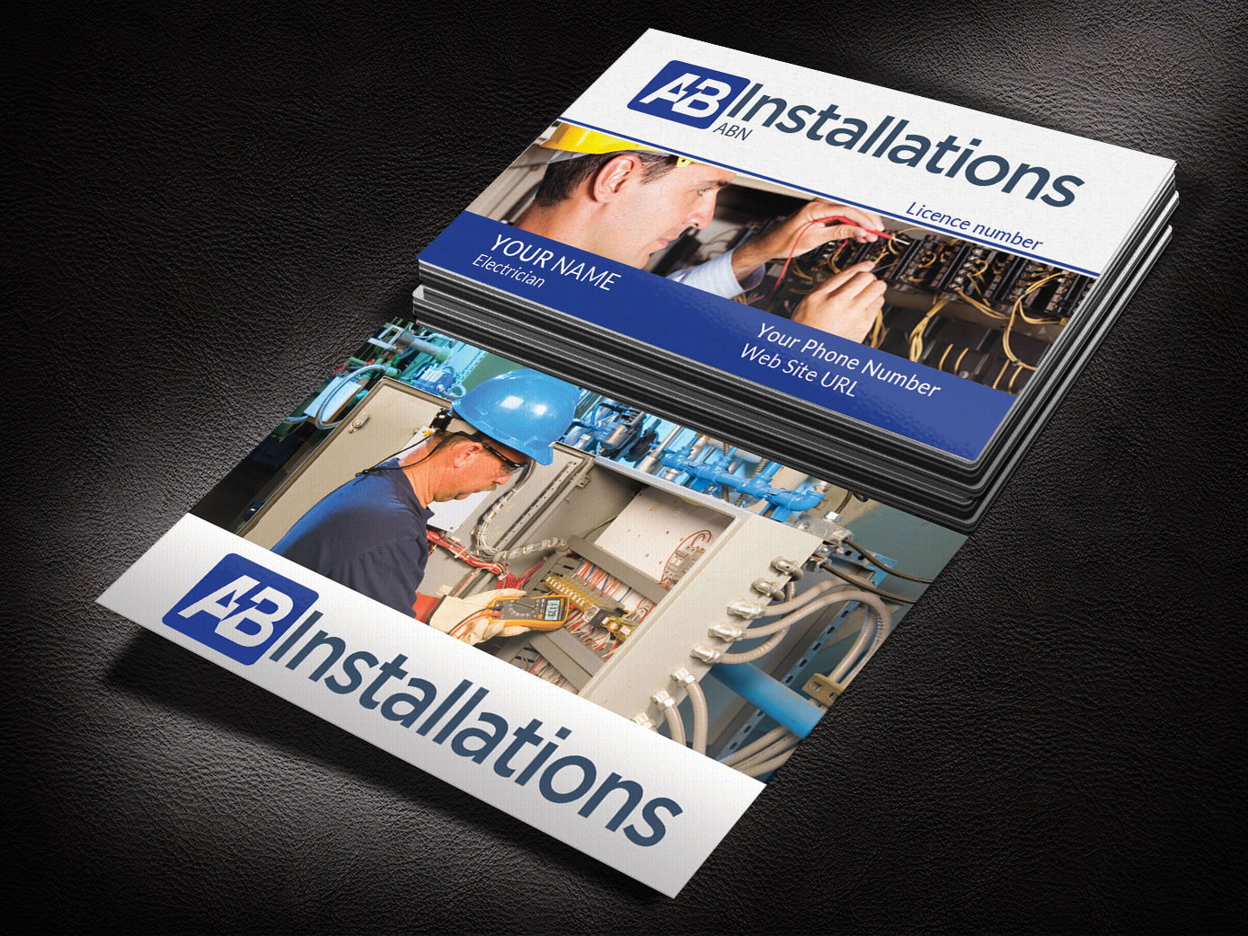 Visitenkarten-Design von Pixi Dust für AB Installations | Design #4510142