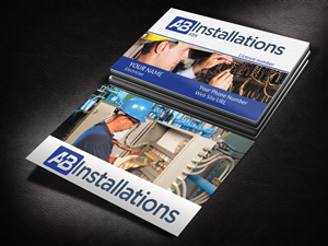 Business Card Design by Pixi Dust for AB Installations | Design: #4510142
