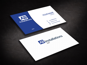 Business Card Design by Pixi Dust for AB Installations | Design: #4510259