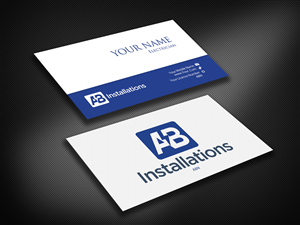 Business Card Design by Pixi Dust for AB Installations | Design: #4510656