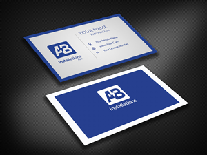 Business Card Design by Pixi Dust for AB Installations | Design: #4510918