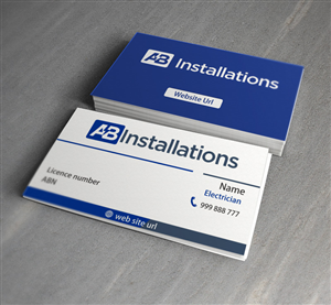 Visitenkarten-Design von Abikasirajan für AB Installations | Design: #4513868