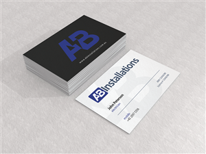 Business Card Design by HYPdesign for AB Installations | Design: #4513786