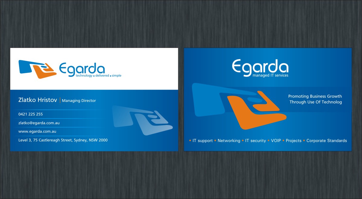 Business Card Design by Poonam Gupta for egarda | Design: #4571525