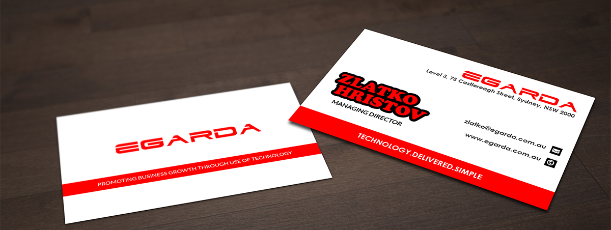 Business Card Design by Pointless Pixels India for egarda | Design #4519622