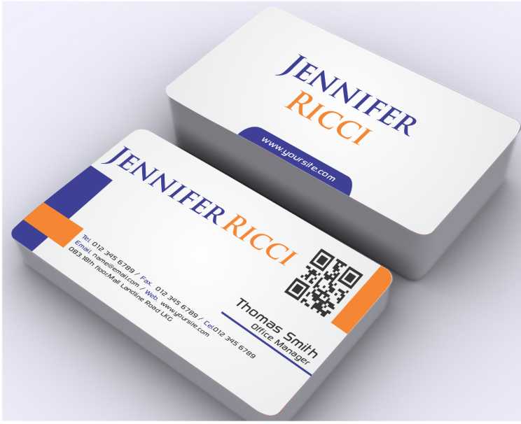 Business Card Design by AwsomeD for  Jennifer  Ricci Personal Business Card | Design #4539701