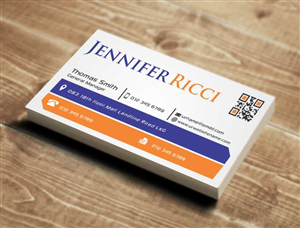 Business Card Design by AwsomeD for  Jennifer  Ricci Personal Business Card | Design: #4539705