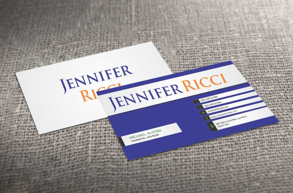 Business Card Design by AwsomeD for  Jennifer  Ricci Personal Business Card | Design #4539709