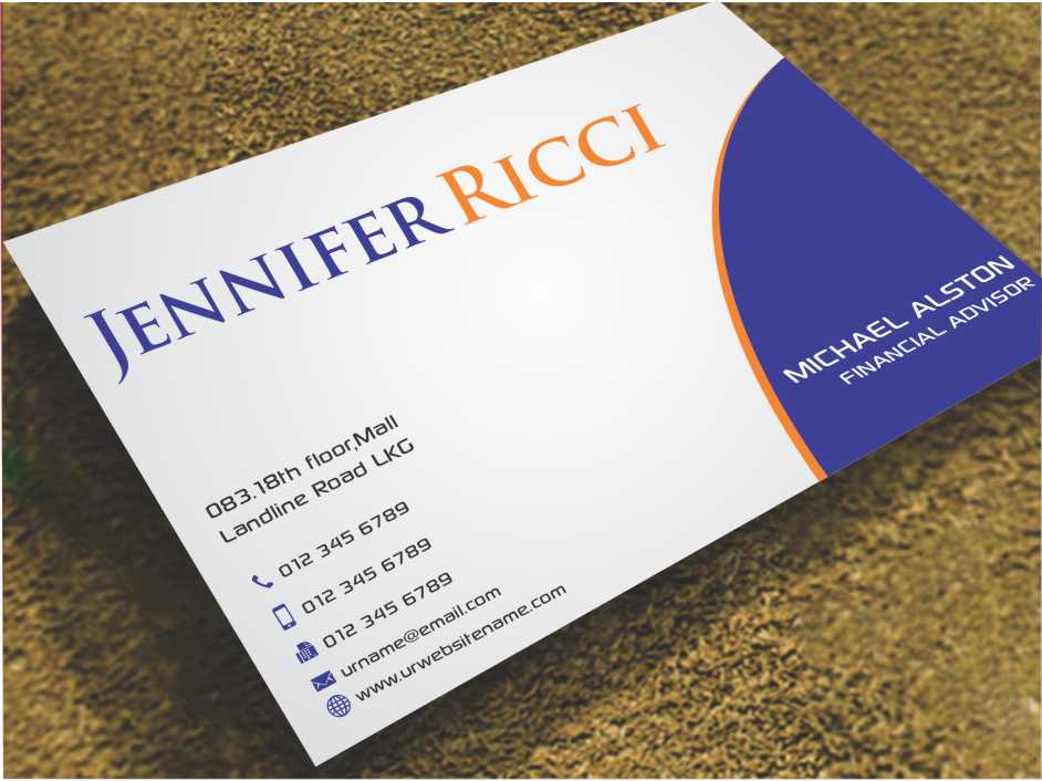Business Card Design by AwsomeD for  Jennifer  Ricci Personal Business Card | Design #4539711