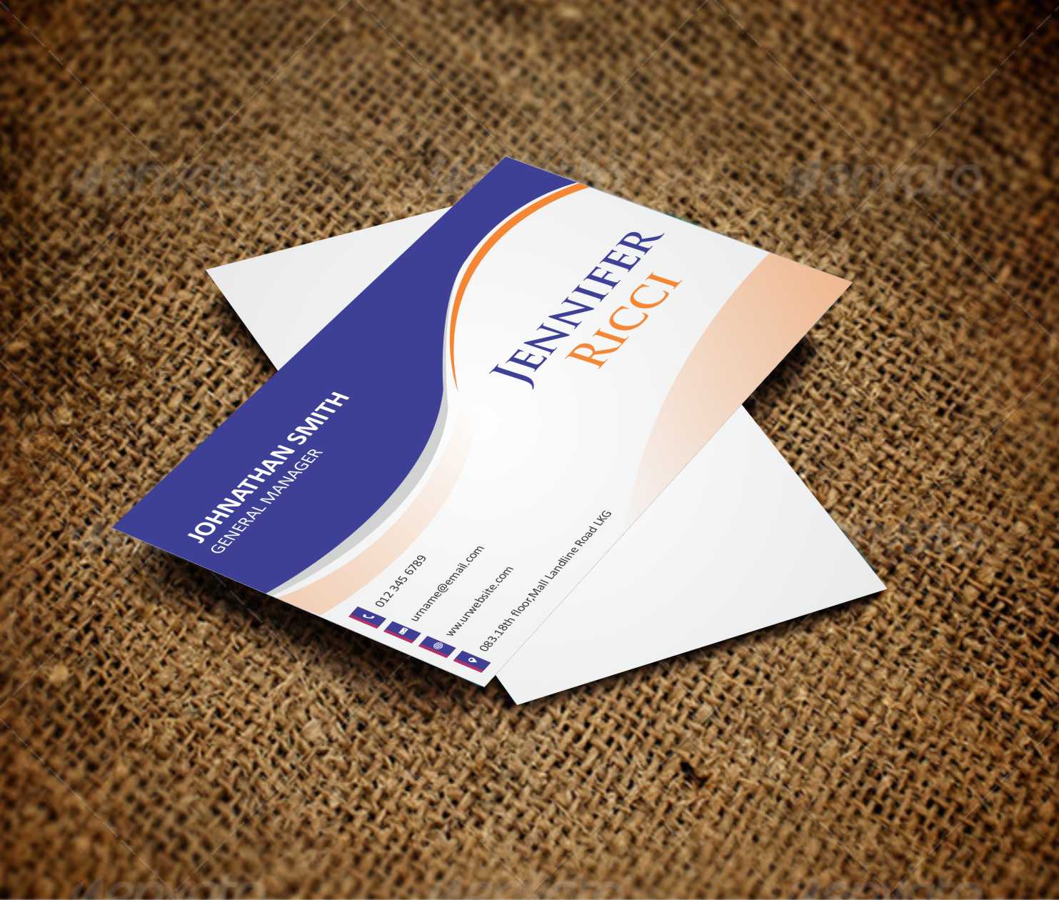 Diseño de Tarjeta de Presentación por AwsomeD para  Jennifer  Ricci Personal Business Card | Diseño #4539715